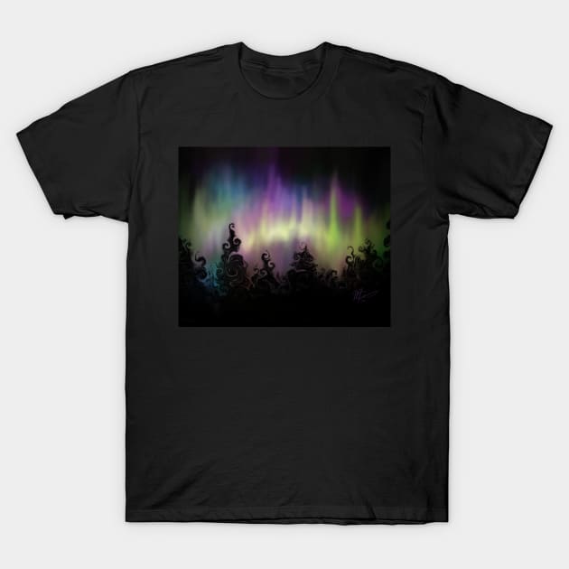 Northern Lights Fantasy T-Shirt by TheCoatesCloset